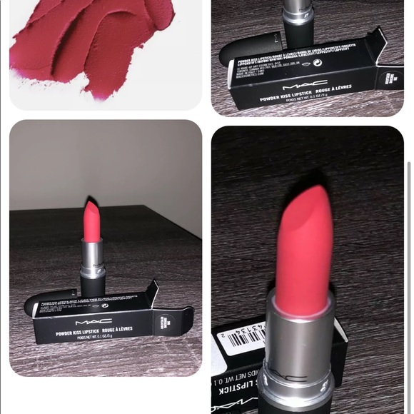 MAC Cosmetics Makeup Nib Mac Powder Kiss Lipstick 36 Shocking